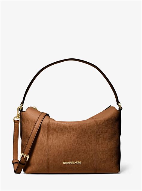 Brooke Medium Pebbled Leather Satchel 